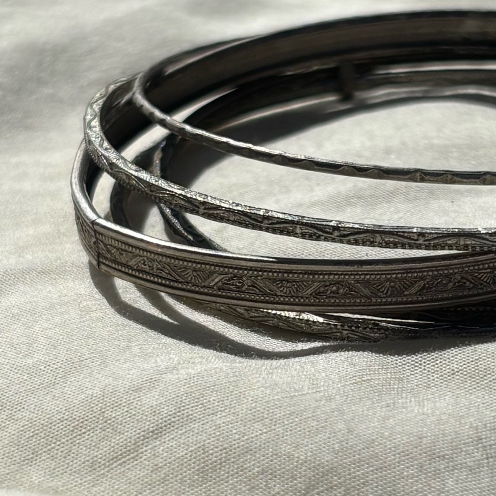 Silver Bangle Bracelets